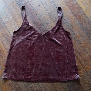 H&M Tops - H&M loose velvet tank H&M Tops - H&M loose velvet tank